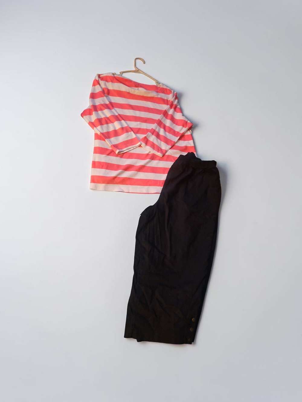 XL CROFT N BARROW OUTFIT CAPRIS N 3/4 SLEEVE SHIRT